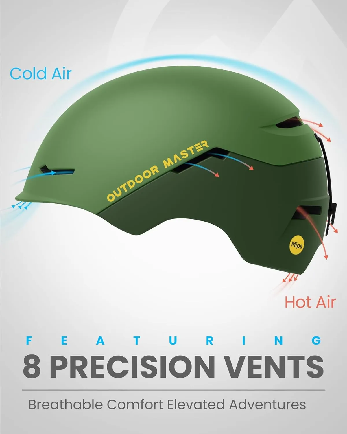 OutdoorMaster ELK MIPS Ski Helmet - Snow Sport Helmet Snowboard Helmet for Men Women & Youth
