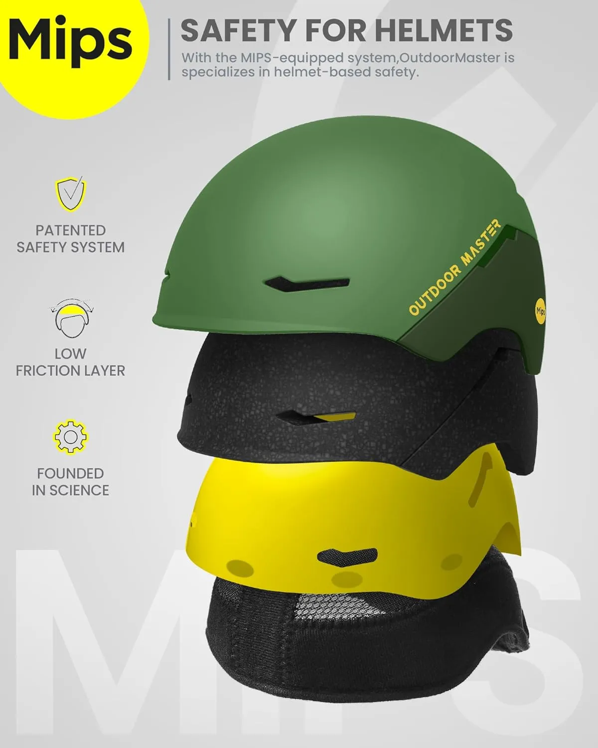 OutdoorMaster ELK MIPS Ski Helmet - Snow Sport Helmet Snowboard Helmet for Men Women & Youth