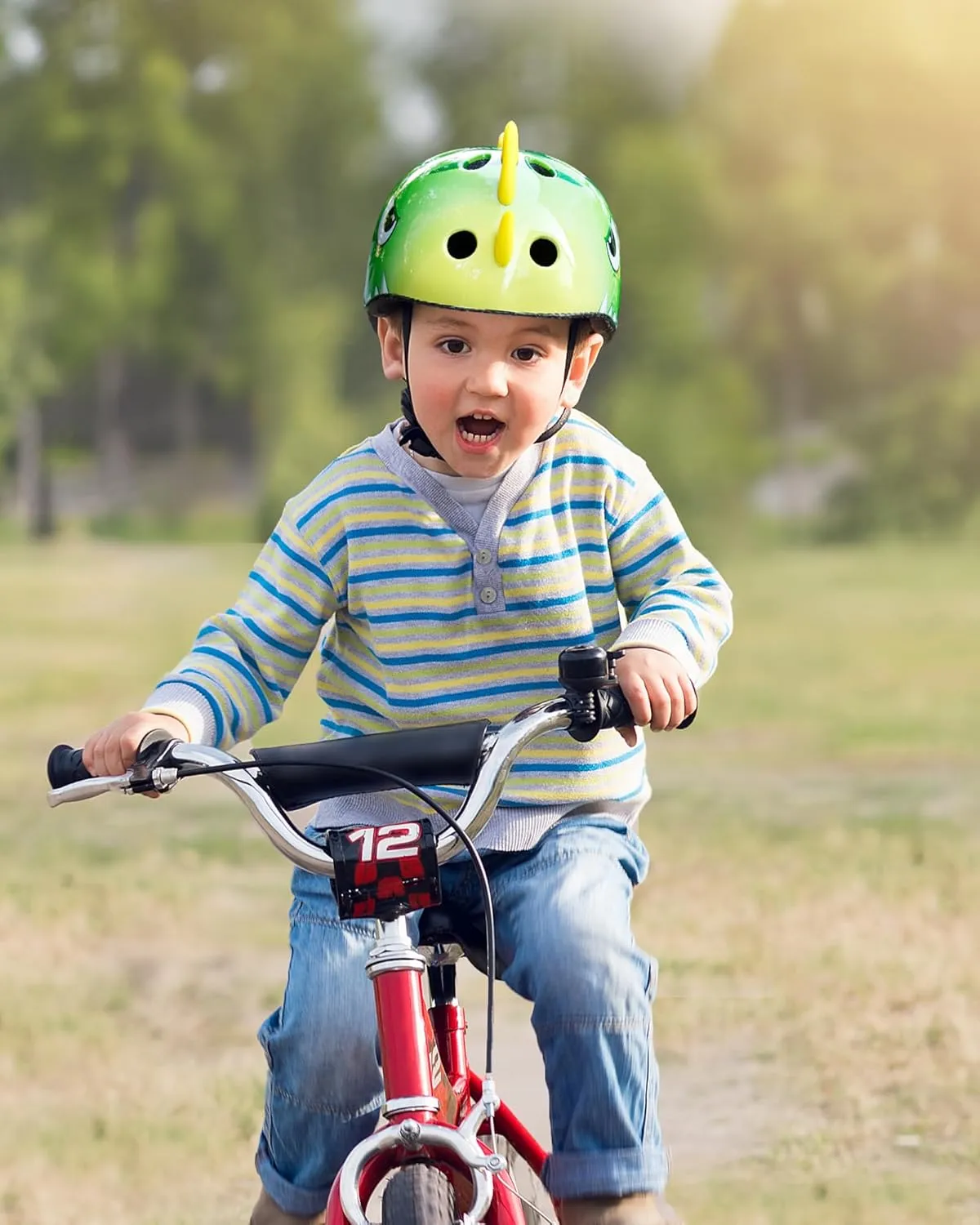 OutdoorMaster Kids Helmet, Bike Helmet for 1 Year Older Toddlers to Youths, 2 Sizes, Dial Fit Adjustment, Premium Safety & Ventilation, Multi-Sport Helmet for Bicycles, Skates, Scooters & Longboards