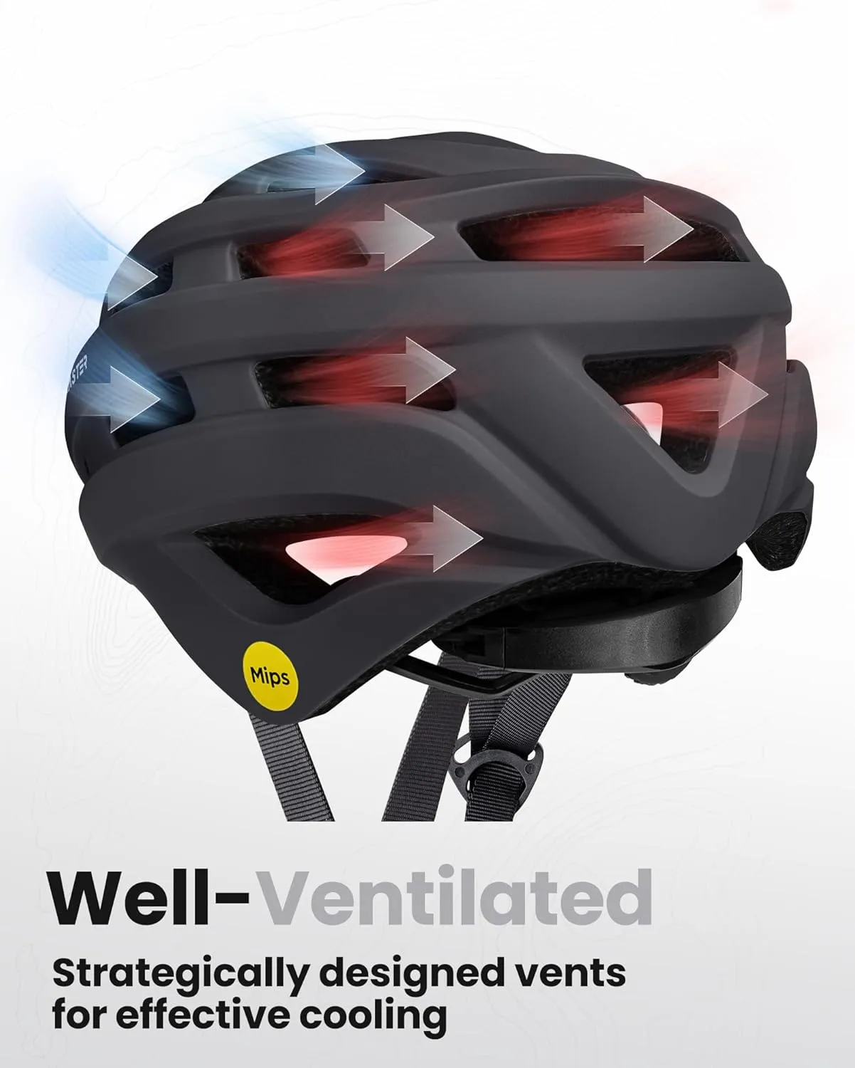 OutdoorMaster MIPS Bike Helmet for Adults-Two Removable Liners & Ventilation in Multi-Environment - Road Bicycle Helmets in Mountain, Motorway for Youth & Adult