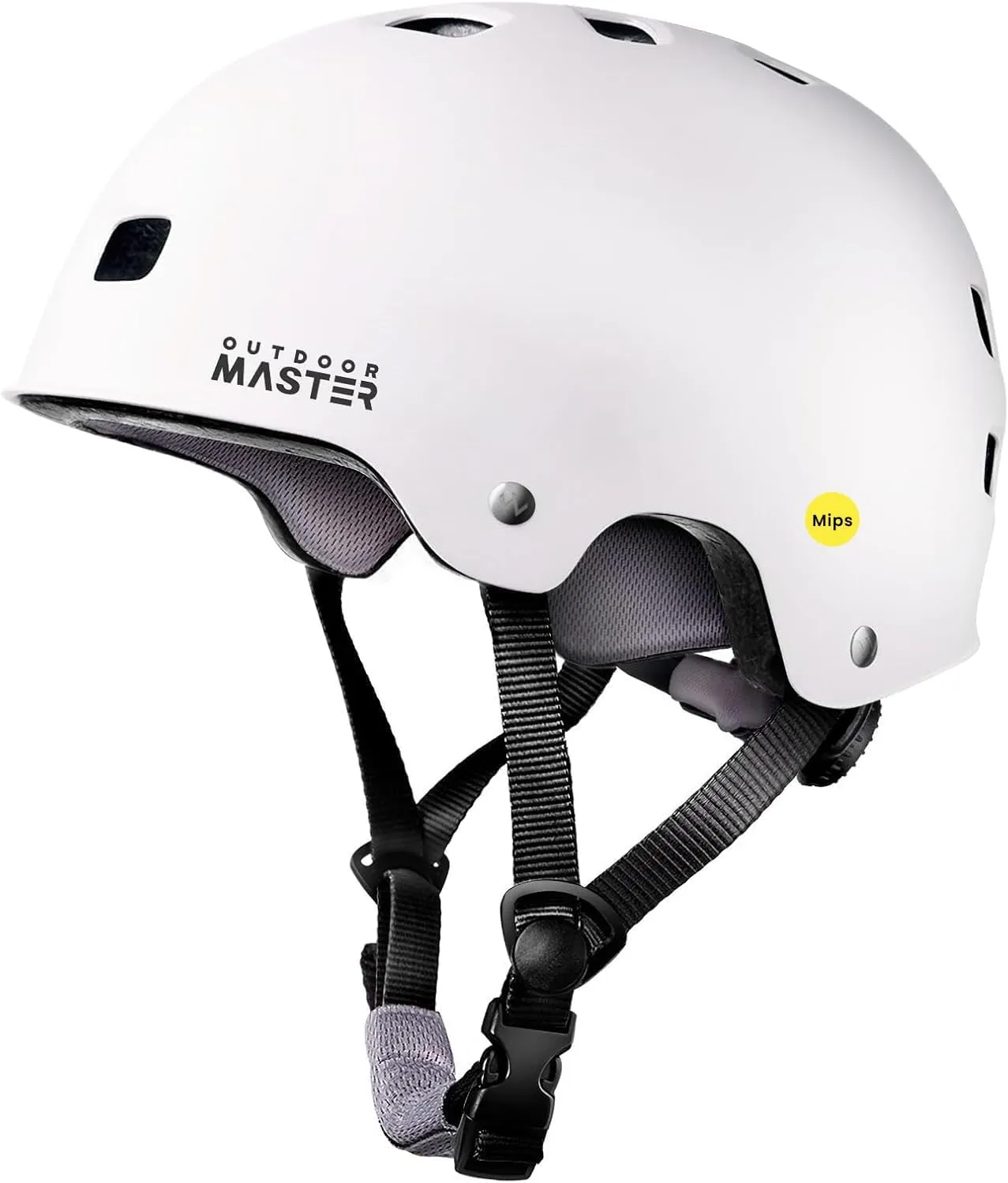 OutdoorMaster MIPS Skateboard Cycling Helmet for Adults - Lightweight, Ventilated Multi-Sport Helmet with Two Removable Liners for Scooter, Roller Skating, Inline Skating, Rollerblading