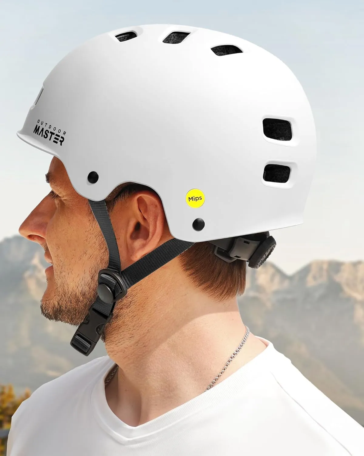 OutdoorMaster MIPS Skateboard Cycling Helmet for Adults - Lightweight, Ventilated Multi-Sport Helmet with Two Removable Liners for Scooter, Roller Skating, Inline Skating, Rollerblading