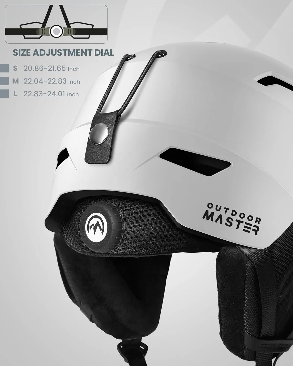 OutdoorMaster Ski Helmet Set,Snowboard Helmet with Goggles for Adults - Durable PC Shell, Protective EPS Foam & 10 Cooling Vents -Snow Helmets for Men, Women & Youth