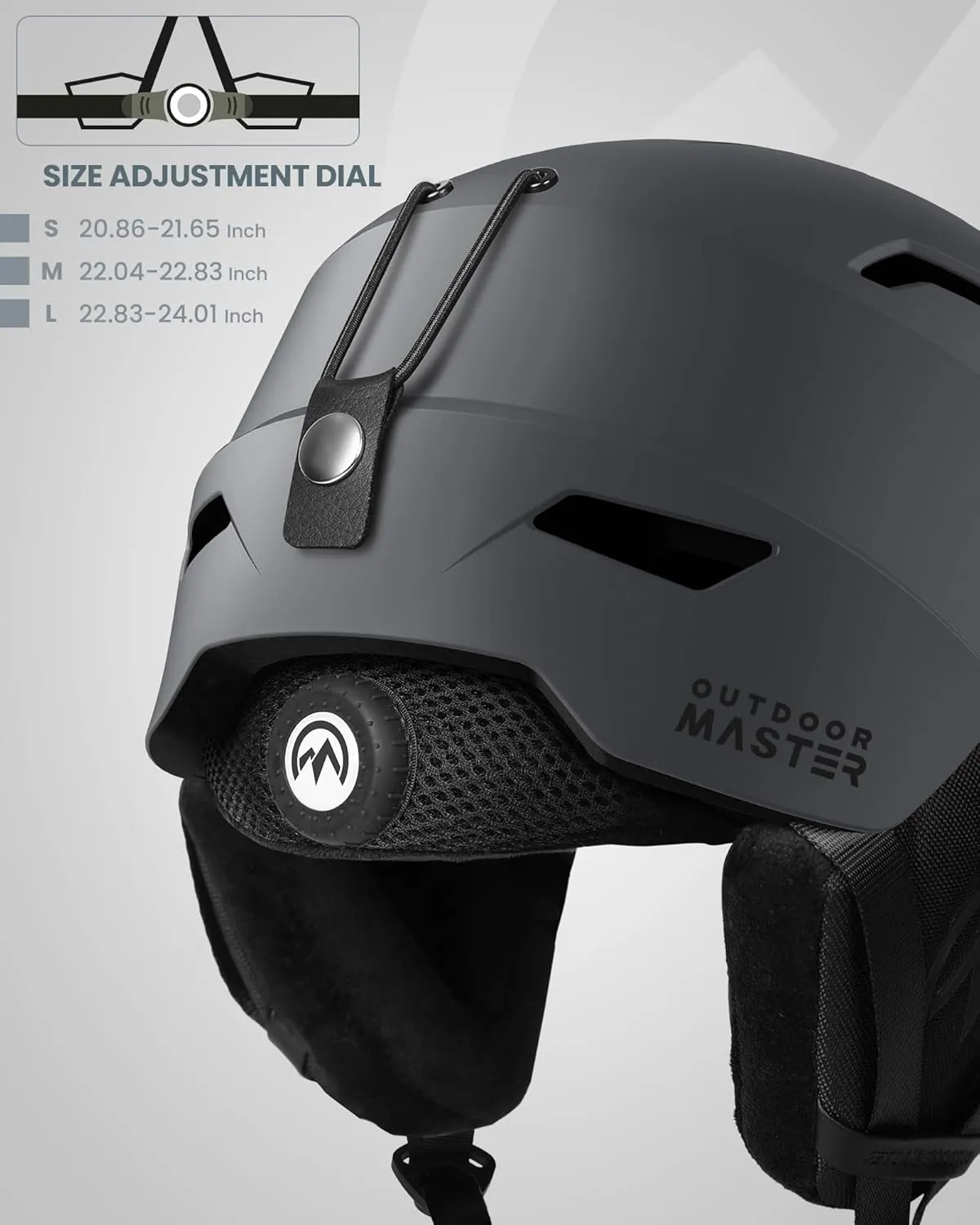 OutdoorMaster Ski Helmet Set,Snowboard Helmet with Goggles for Adults - Durable PC Shell, Protective EPS Foam & 10 Cooling Vents -Snow Helmets for Men, Women & Youth