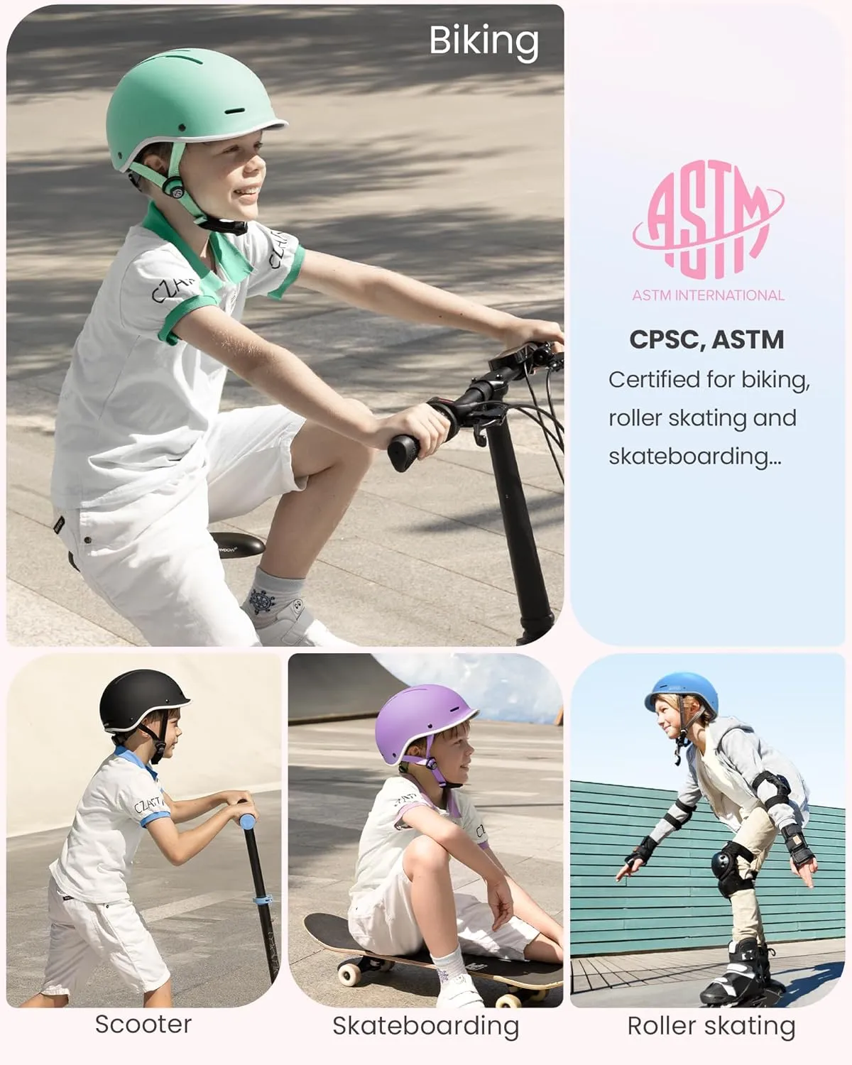 OutdoorMaster Toddler Helmet, Toddler Bike Helmet, Bike Helmet for Youth Boys & Girls, Kids Helmet with Visor, Dial Fit Adjustment Ventilation Multi-Sport Helmet for Bicycle Skate Scooter Longboard