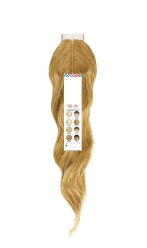 Outre Batik Colorbomb Lace Part Closure Long Length Wavy Style Synthetic Hair Pieces - 2X5 CLOSURE-LOOSE WAVE (White-Blonde)