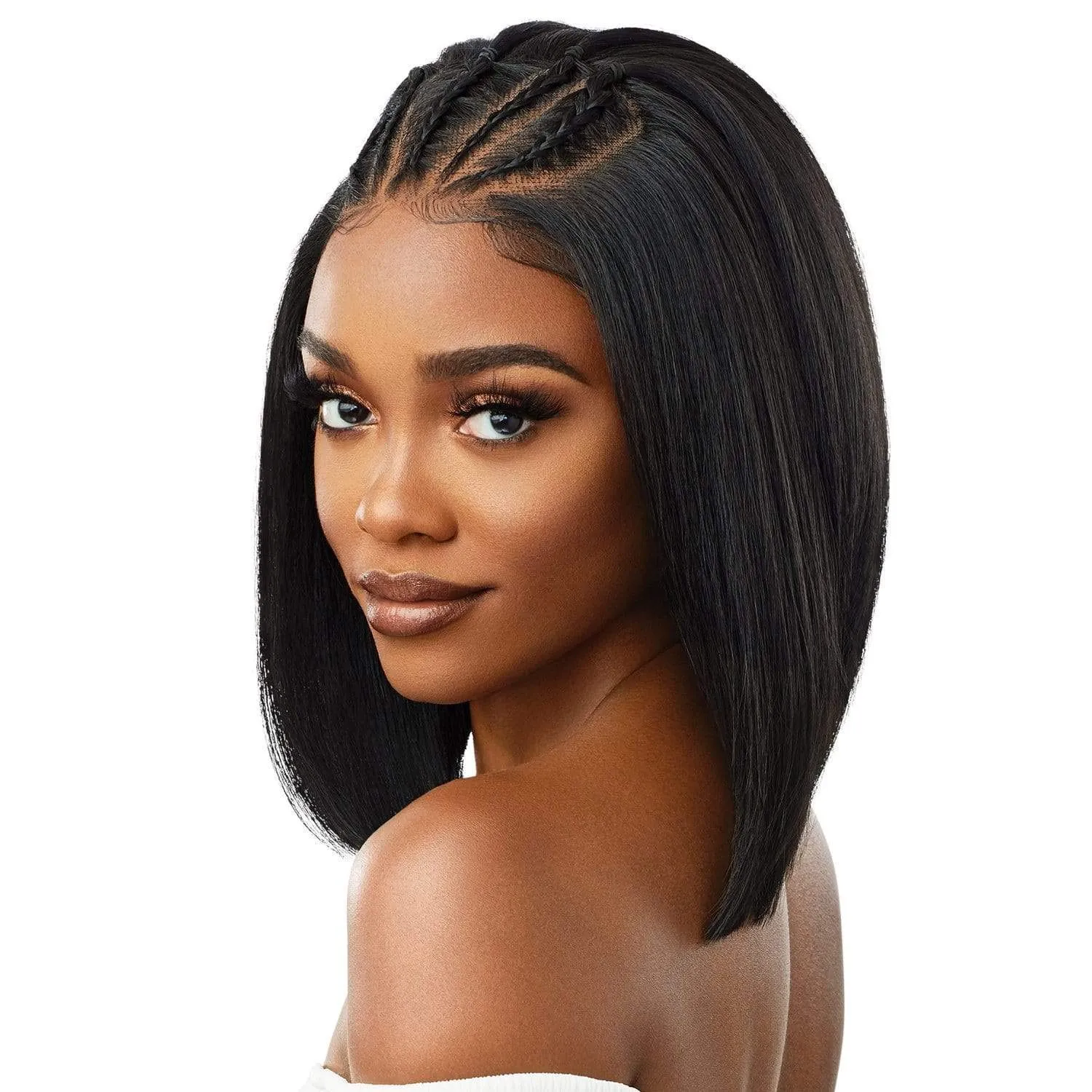 Outre Lace Front Wig Perfect Hair Line 13X4 JENISSE (DRCHOCRM)