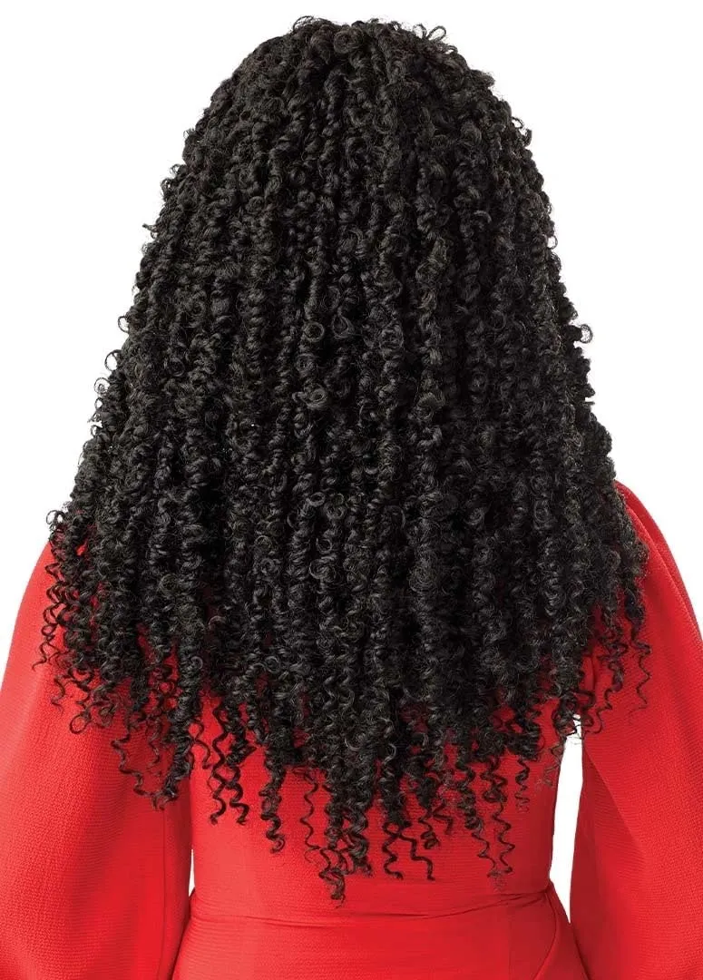 Outre Synthetic Twisted Up 4X4 HD Braid Lace Wig - BUTTERFLY PASSION TWIST 26 (Color:1B Off Black)