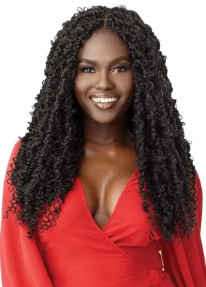 Outre Synthetic Twisted Up 4X4 HD Braid Lace Wig - BUTTERFLY PASSION TWIST 26 (Color:1B Off Black)