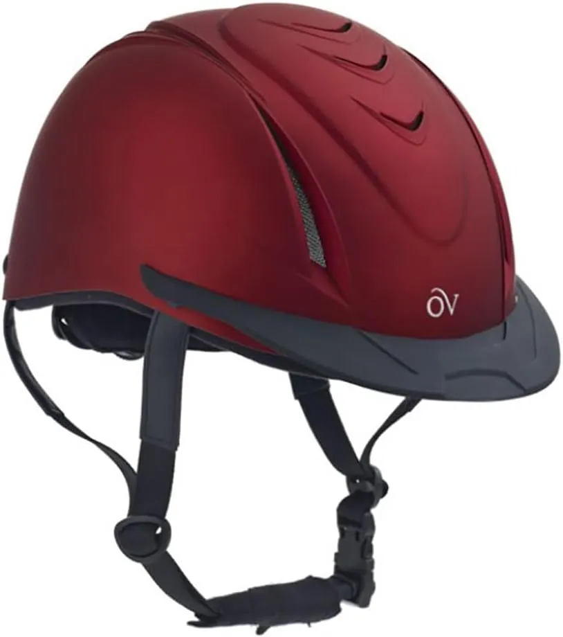 Ovation Adults' Equestrian Horse Riding Lightweight Comfortable Adjustable Low-Profile Metallic Schooler Helmet