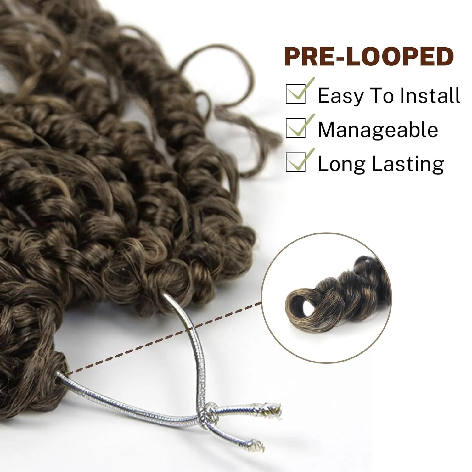 Passion Twist Hair 14inch Passion Twist Crochet Hair Short Bohemian Braiding Hair Pre Looped Passion Twist Crochet Braids Soft Pre Looped Curly Crochet Hair Faux Locs Passion Twist Hair for Women 96pc