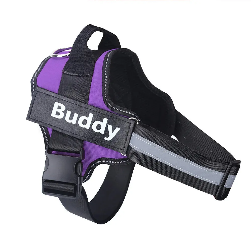 Personalized Dog Harness with Velcro – ID for All Dog Breeds