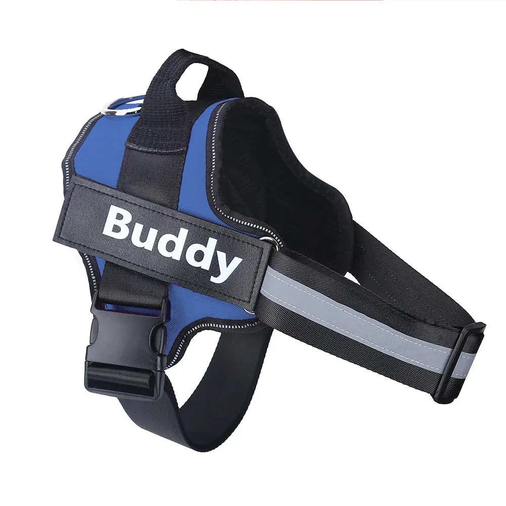 Personalized Dog Harness with Velcro – ID for All Dog Breeds