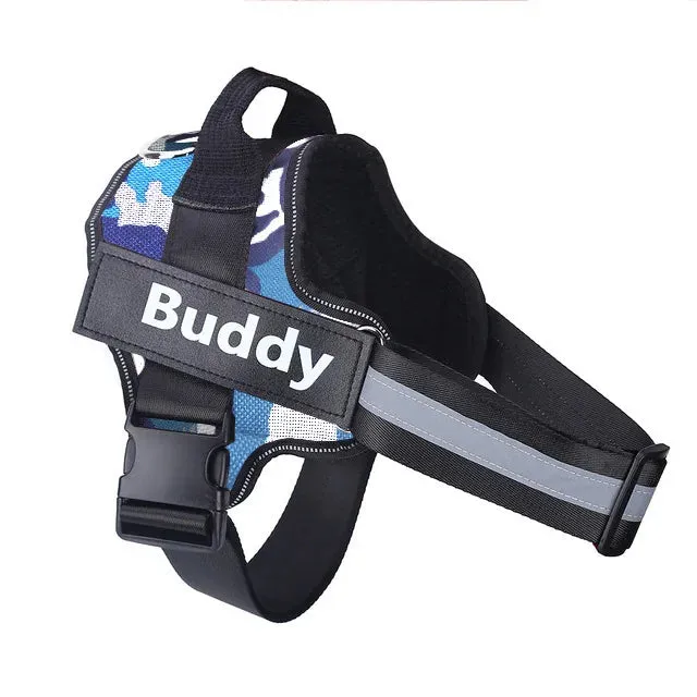Personalized Dog Harness with Velcro – ID for All Dog Breeds