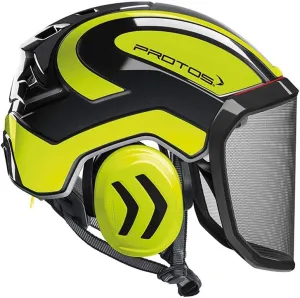 Pfanner Protos Integral Arborist Helmet - Yellow & Black, Adult