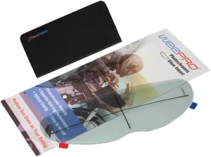 Photochromic and Anti-Fog Film for Motorcycle Helmet Visor Helmet Shield Insert Lens Transitional Visor Film from A Clear to A Indigo Tint,Stay Transparent Indoors,Darken in the Sun,Visual Comfort