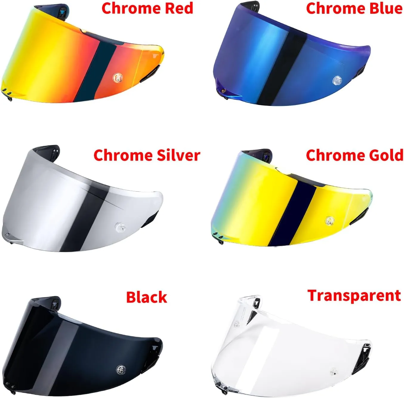 Pista GP RR visor Replacement - Pista Helmet Visor Motorcycle Helmet Shield for Pista GPR/CORSA-R/Pista GPRR/Race 3 (Chrome Silver)