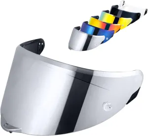 Pista GP RR visor Replacement - Pista Helmet Visor Motorcycle Helmet Shield for Pista GPR/CORSA-R/Pista GPRR/Race 3 (Chrome Silver)