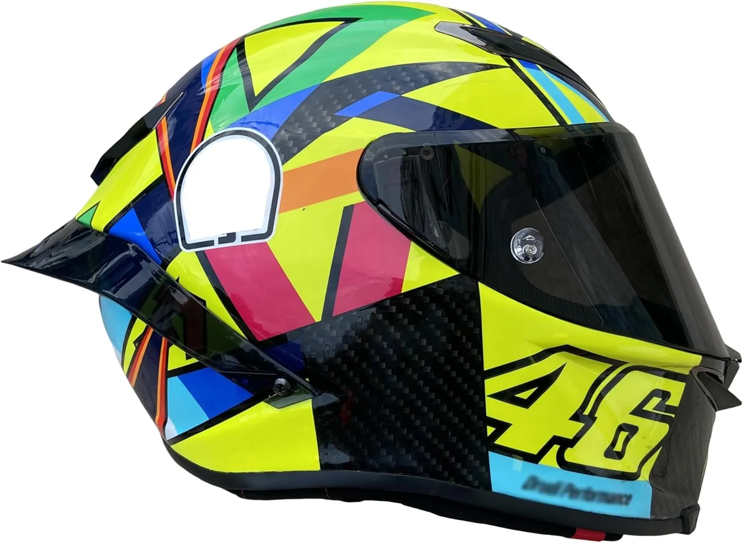 Pista GPR Face Shield Uv-Protected for AGV Pista GPRR, Pista GPR, Corsa-R Helmet Shield Visor Windshield (Black-Day use only)