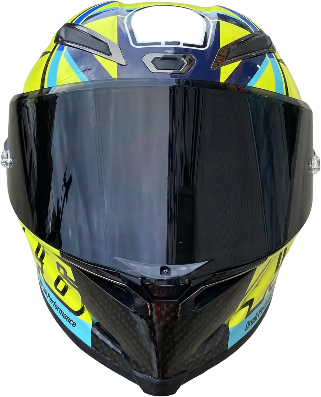 Pista GPR Face Shield Uv-Protected for AGV Pista GPRR, Pista GPR, Corsa-R Helmet Shield Visor Windshield (Black-Day use only)