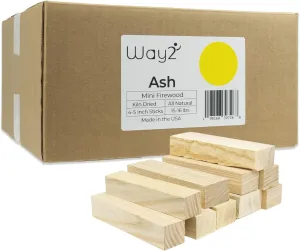 Pizza Oven Wood Kiln Dried Ash | 15-16 lbs | 4-5 inch Cooking Wood | Compatible with Solo Stove, Gozney & More | Mini Firewood for Fire Pits, Campfires, Smoking & Fire Starters