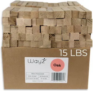 Pizza Oven Wood Kiln Dried Oak | 15-16 lbs | 4-5 inch Cooking Wood | Compatible with Solo Stove, Gozney & More | Mini Firewood for Fire Pits, Campfires, Smoking & Fire Starters