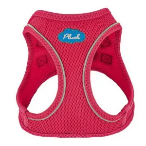 plush adjustable harness - peacock pink
