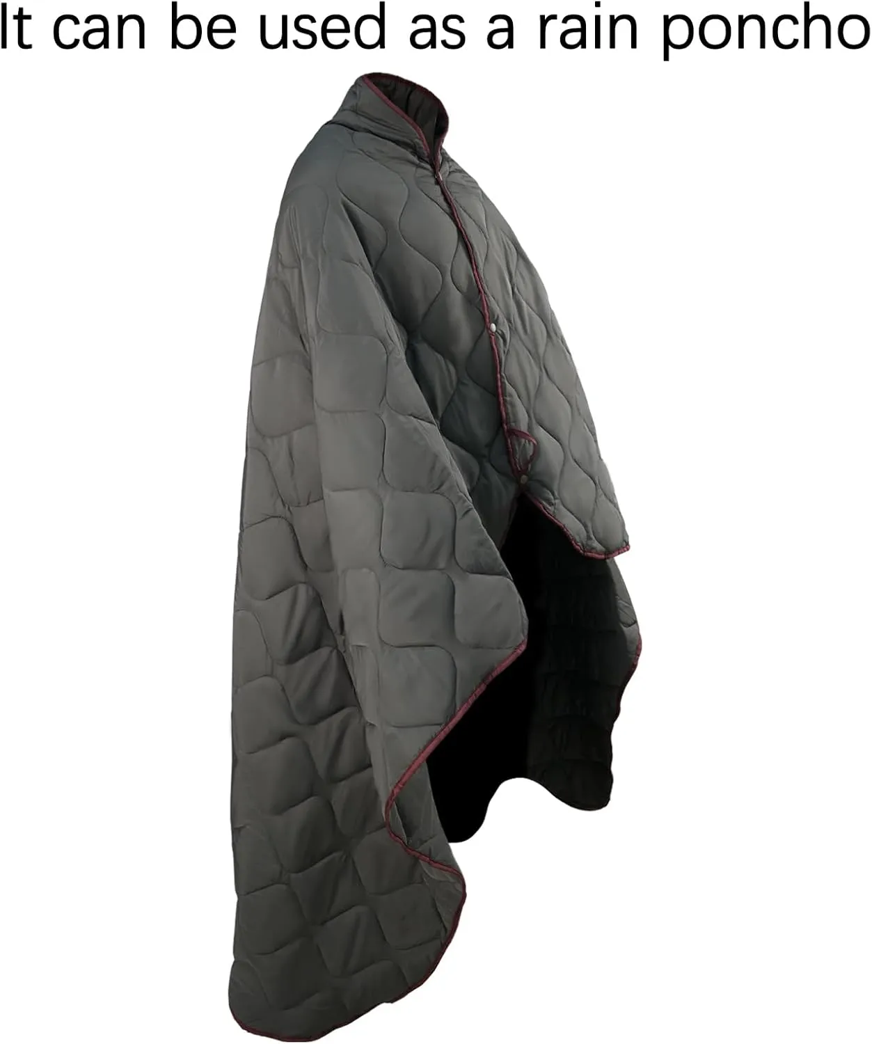 Poncho Liner Military Blanket Camo with Compression Carry Bag for Outdoors Hiking Jungle Hunting Gear