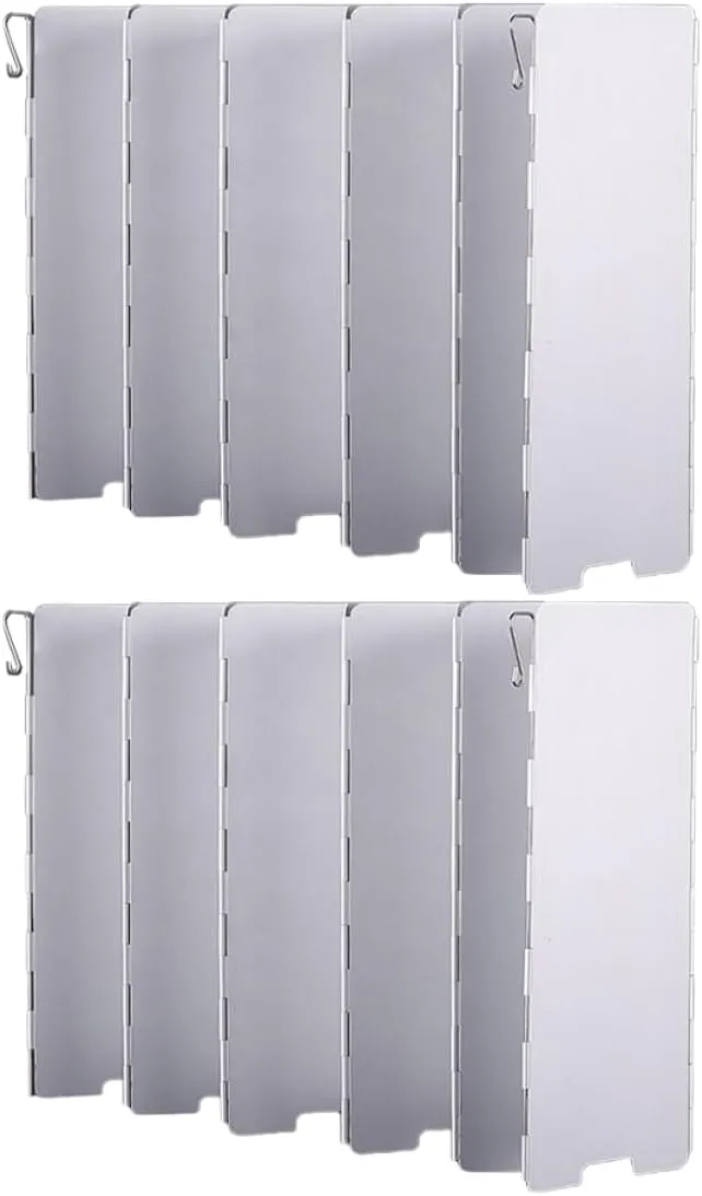 POPETPOP Gas Stove Camping Cooking Gear Windscreen for Camping Stove Picnic Wind Shield Outdoor Wind Shield