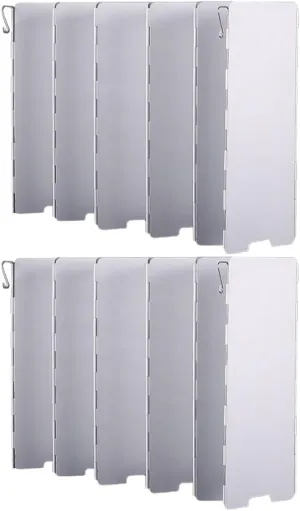 POPETPOP Gas Stove Camping Cooking Gear Windscreen for Camping Stove Picnic Wind Shield Outdoor Wind Shield
