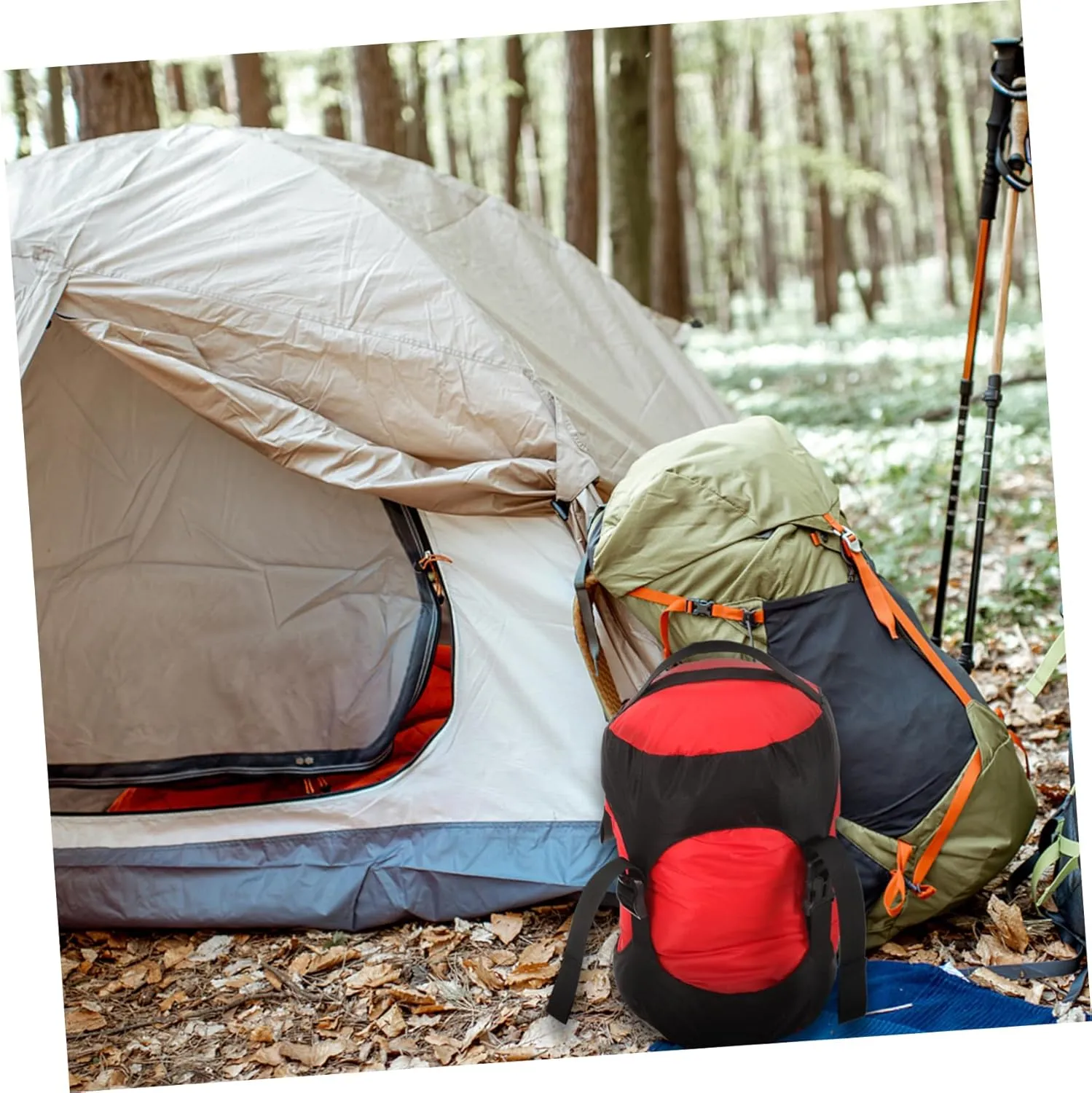 POPETPOP Storage Bag Hiking Large Compression Bag Camping Climb Bag Traveling Bag Organizer Foldable Light Sack