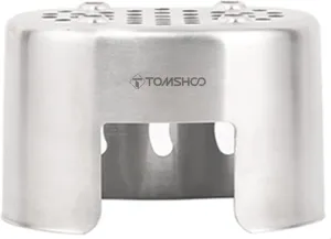 Portable Stove, Stainless Steel Canteen Cup Stand for Wood Burning, Outdoor Camping Hiking Picnic BBQ