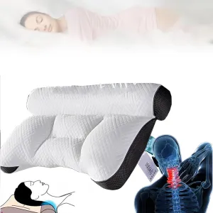 Poshzon Pillow,Sumoze Pillow,Poshzon Ergonomic Goose Down Pillow,Cervical Support Goose Down Pillow,Ergonomic Goose Down Pillows for Sleeping (Grey)