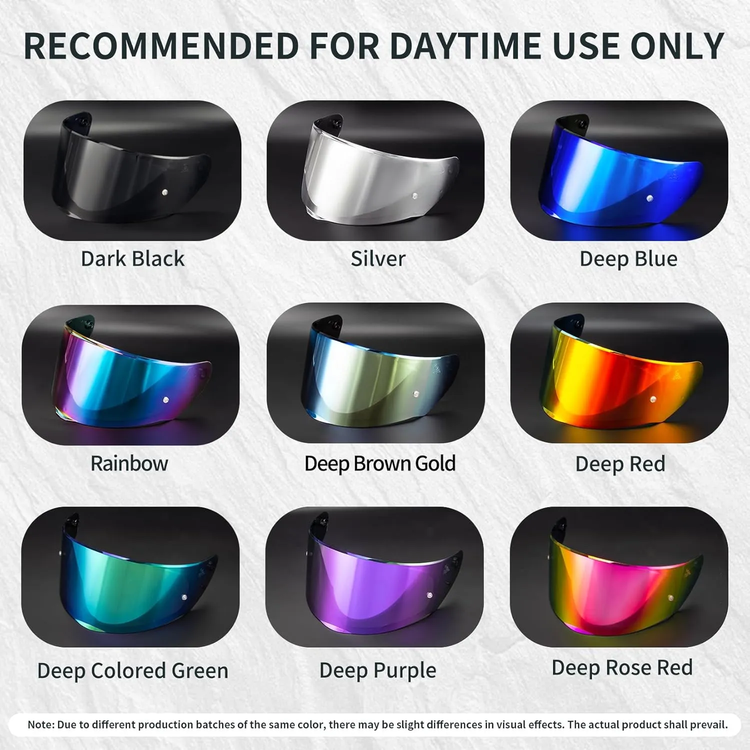 PSLER Assault Rapid Stream Outer Helmet Visor - Motorcycle Helmet Face Shield Accessories Replacement for Assault Rapid Stream Outer FF320 FF353 FF328 FF800,Dark Black