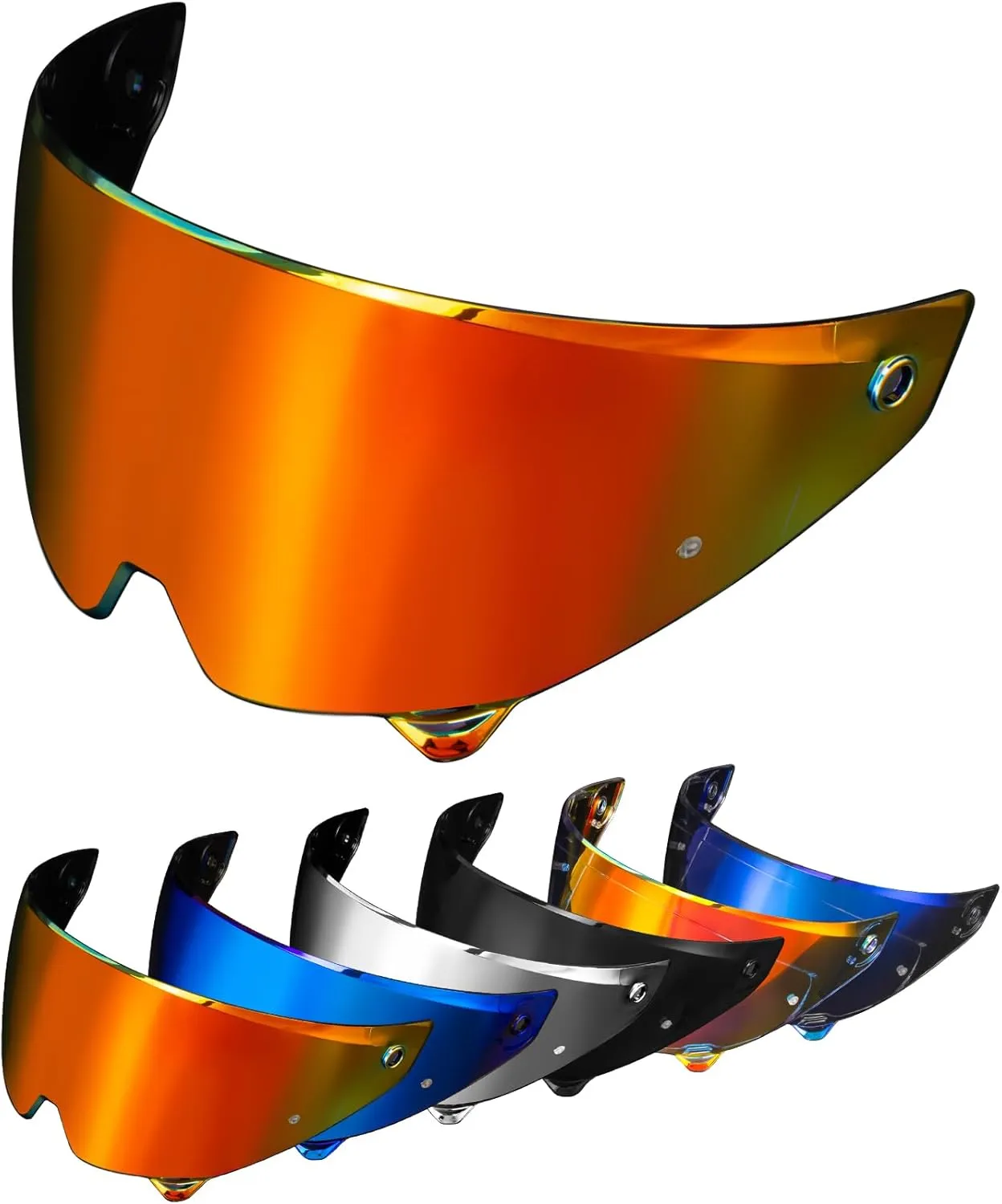 PSLER Atlas 3.0 4.0 Helmet Visor Atlas 4.0 Face Shield Atlas 3.0 Tinted Visor Replacement for Atlas 3.0 4.0,Deep Gold Red