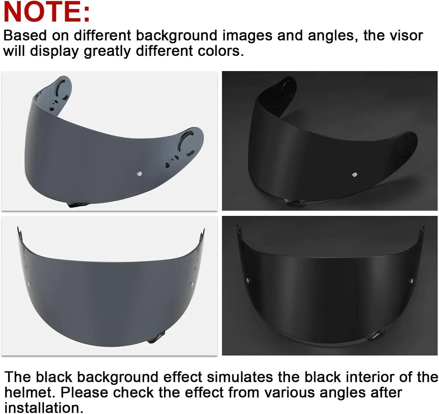 PSLER GT Air 2 Visor - GT Air 2 Tinted Visor CNS-1 Shield Replacement for GT Air GT Air 2 Neotec-1 CNS-1 TC-5 TC-9,Smoke