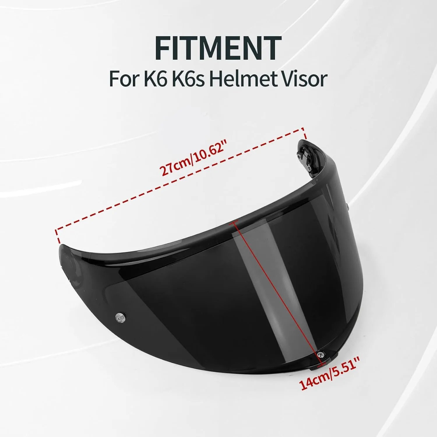 PSLER Helmet Visor for K6 K6s - K6 K6 s Visor Helmet Face Shield Helmet Accessories Replacement for K6 K6s,Dark Black
