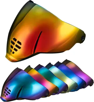 PSLER IC-06 visor- Icon Airflite Face Shield Motorcycle Helmet Visor Accessories Replacement for Icon Airflite IC-06，Deep Red