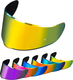 PSLER Sedici Strada 2 Visor - Sedici Strada 2 and Strada 3 Face Shield Motorcycle Helmet visor Accessories Replacement for LS2 FT2 VECTOR Sedici Strada 2 Strada 3 FF801 FF397,Deep Gold