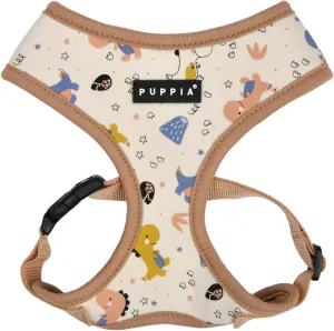 Puppia Spring and Summer Fashion Over-The-Head Dog Harness, Beige_Minmi, Medium