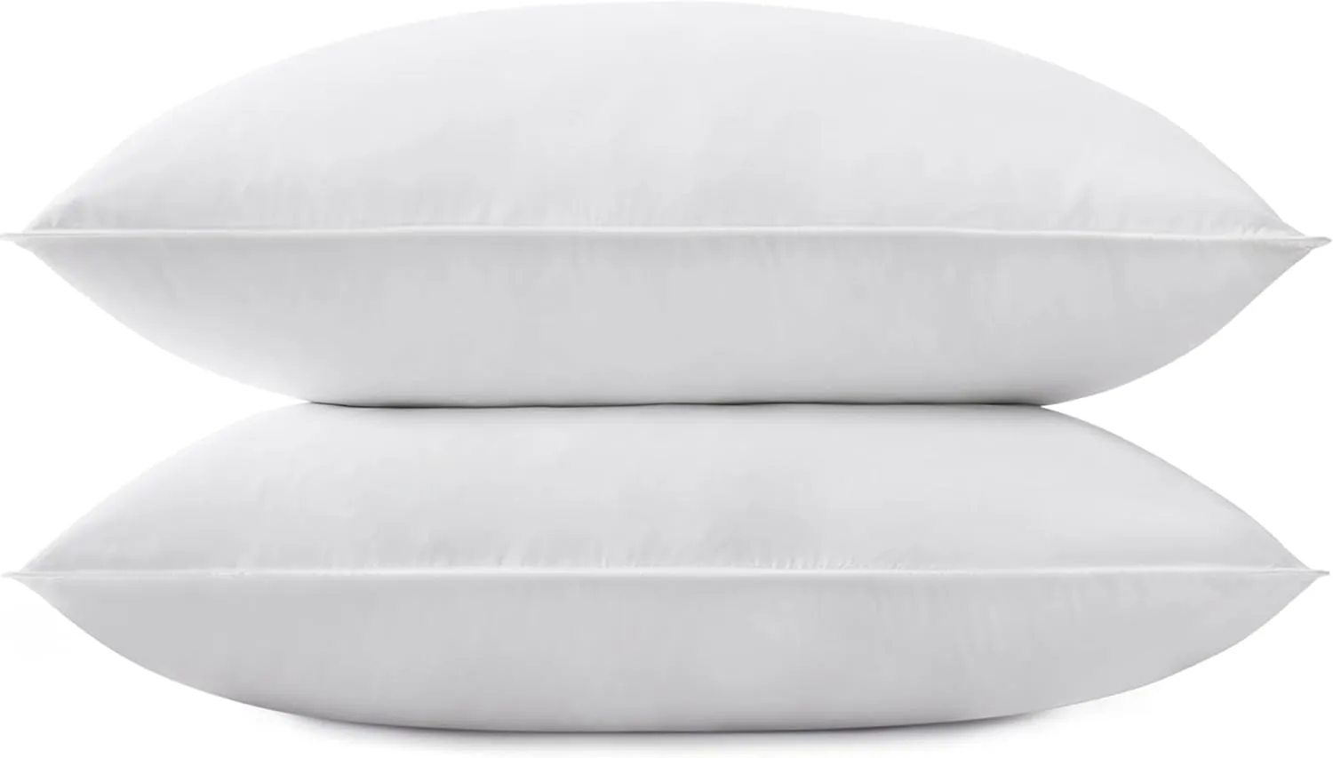 Queen Size Grey Goose Feather Down Pillow for Sleeping (2 Pack) - 20IN×30IN KT87007