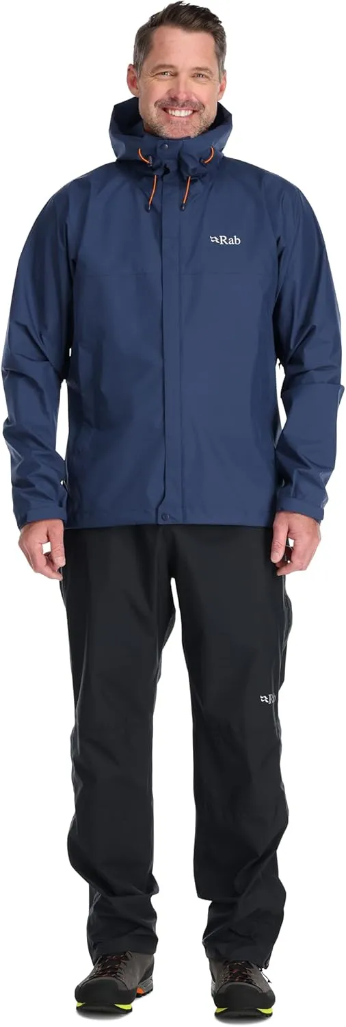Rab Men's Downpour Eco Waterproof Breathable Jacket for Hiking & Climbing
