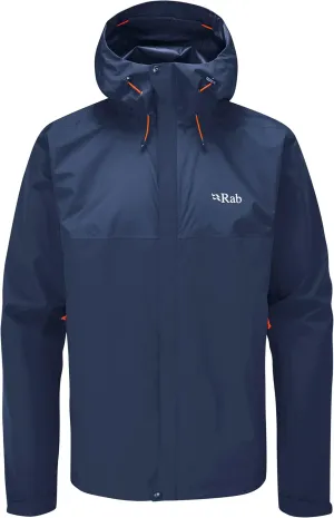 Rab Men's Downpour Eco Waterproof Breathable Jacket for Hiking & Climbing
