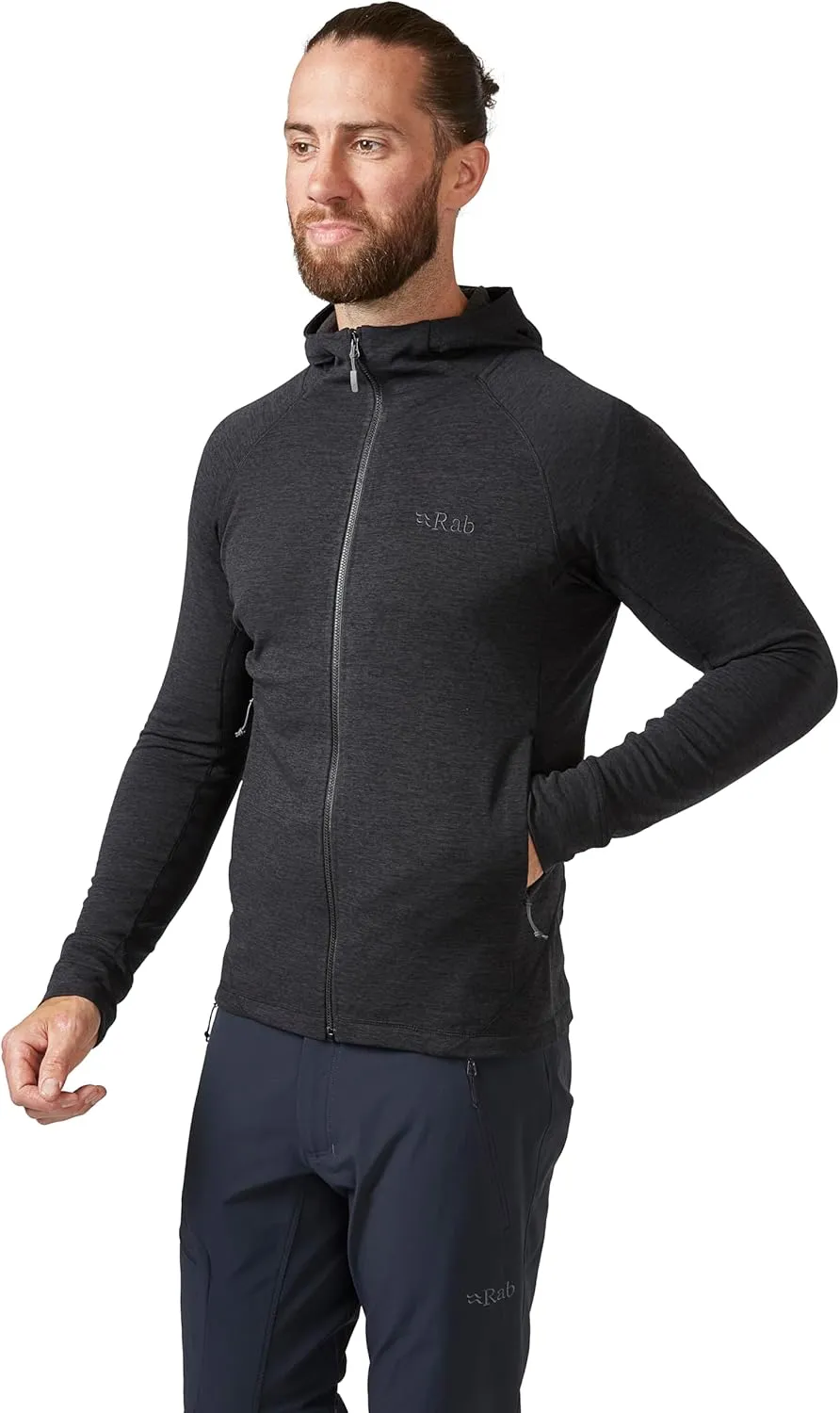 Rab Men's Nexus Hoody - Full-Zip Lightweight Fleece Jacket for Hiking & Climbing