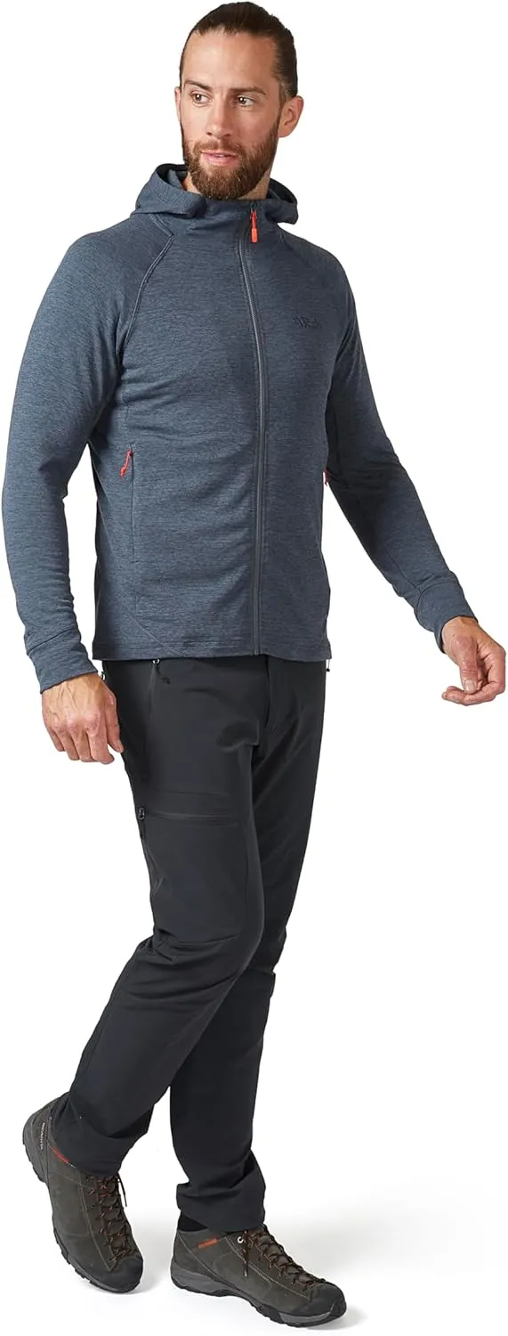 Rab Men's Nexus Hoody - Full-Zip Lightweight Fleece Jacket for Hiking & Climbing
