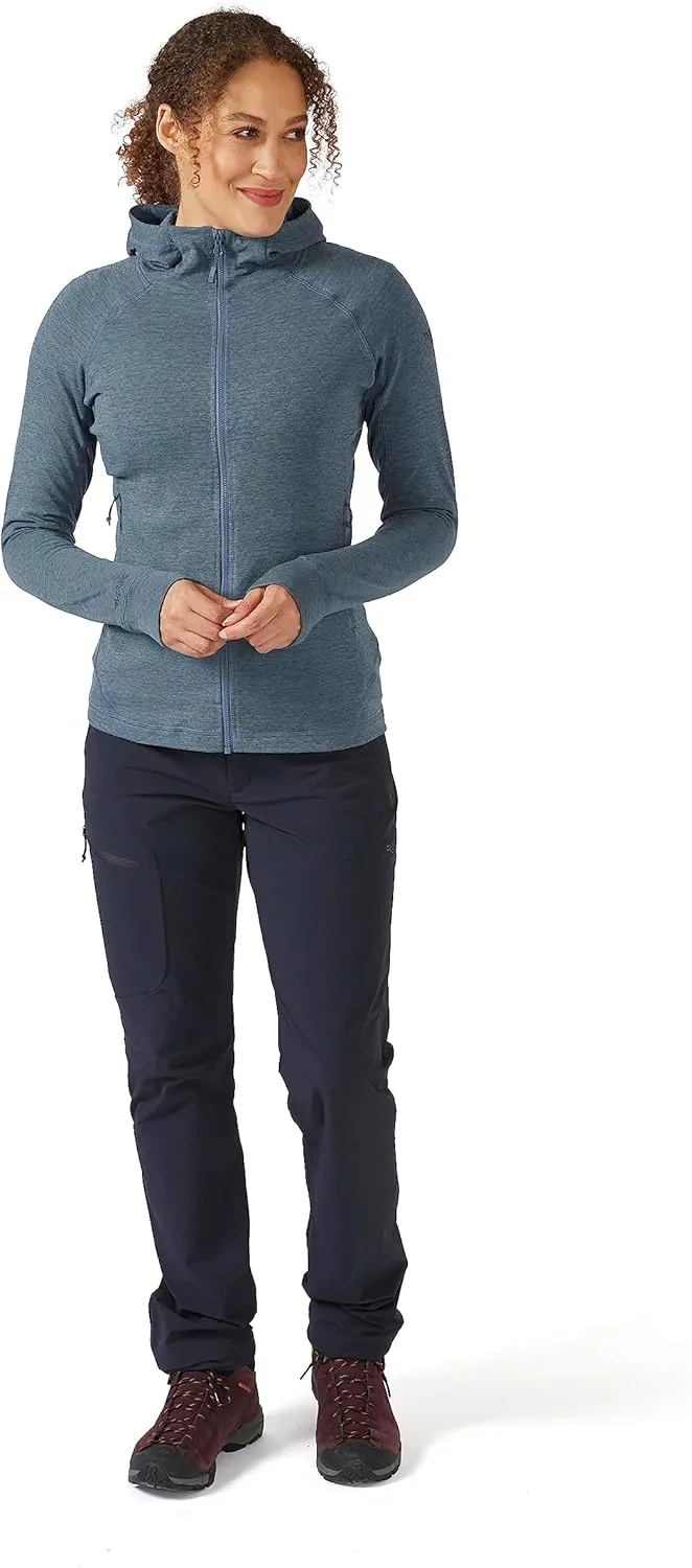 Rab Women's Nexus Hoody - Full-Zip Lightweight Fleece Jacket for Hiking & Climbing
