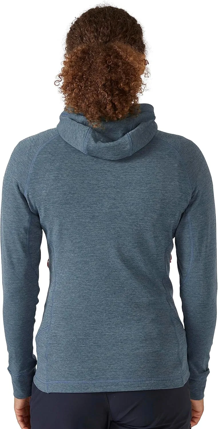 Rab Women's Nexus Hoody - Full-Zip Lightweight Fleece Jacket for Hiking & Climbing