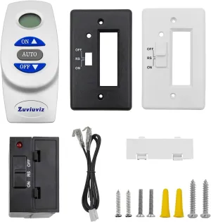 RCST Fireplace Remote Control Kit, Compatible with Ambient, Majestic, Monessen, Thermostatic Gas Valve On/Off, Vermont Castings Gas Valve Fireplaces and Stoves, Without Battery.