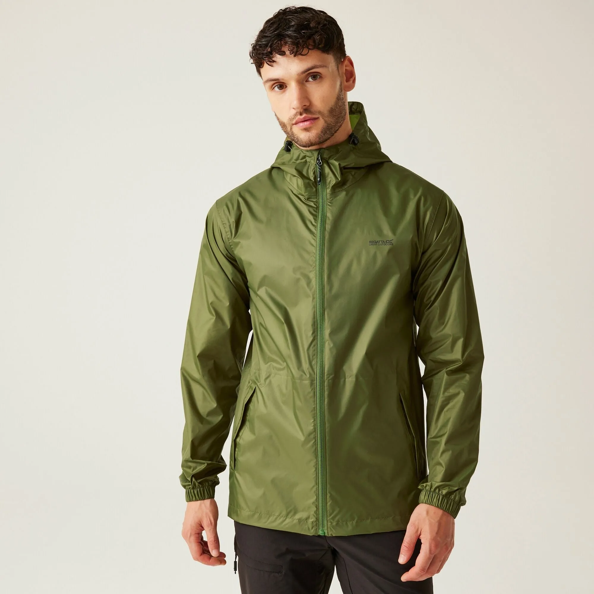 Regatta Mens Waterproof Pack It Jacket with Bag