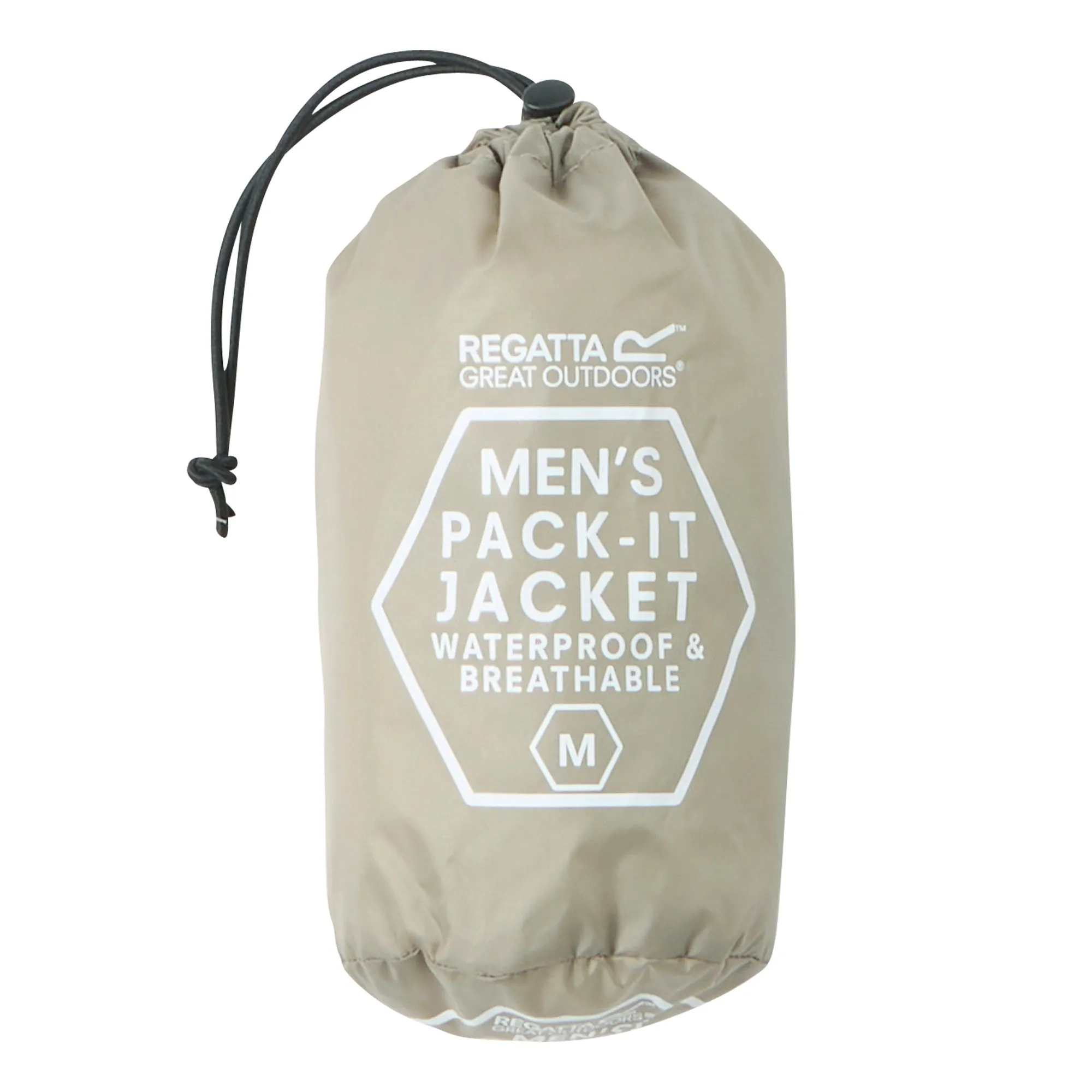 Regatta Mens Waterproof Pack It Jacket with Bag